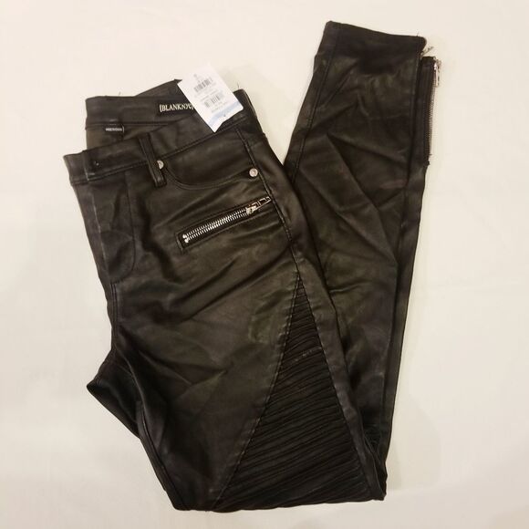 BlankNYC Black Moto Pants Size 26 - Picture 2 of 8